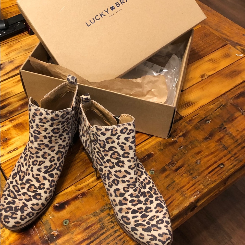 Leaopard booties - Lucky Brand